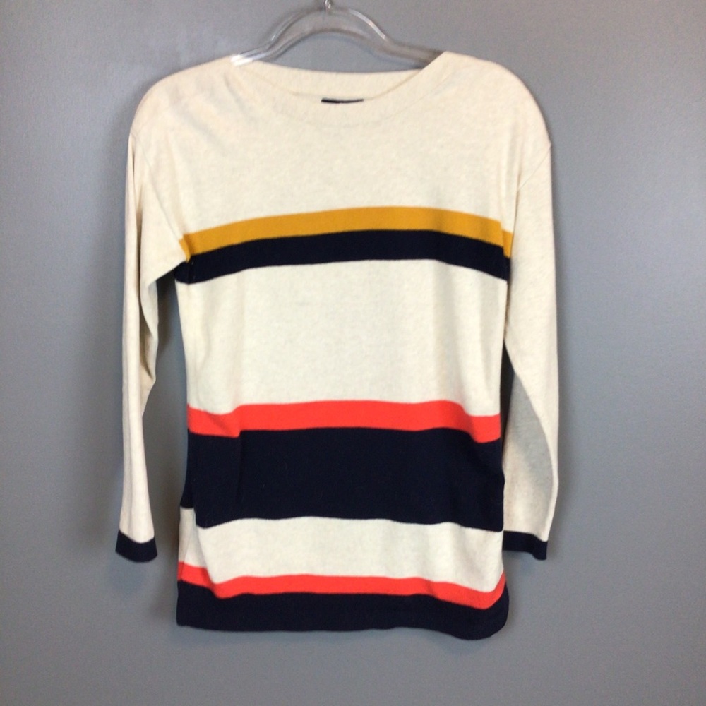 Gap, Sz S, Striped Boat neck sweater
